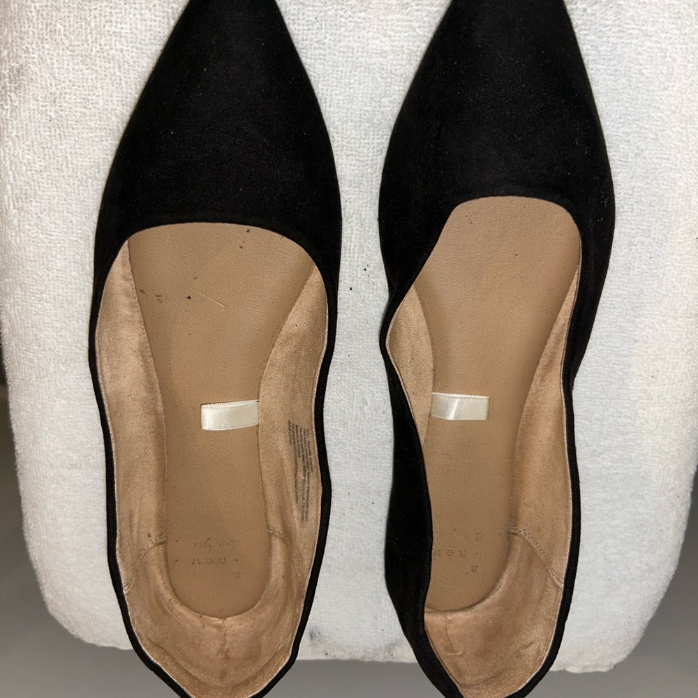 Classic Black Pointed Toe Women's Flats